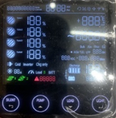 PMLCD or PMLCD-BT service screen with PUMP and LOAD buttons visible along the bottom.